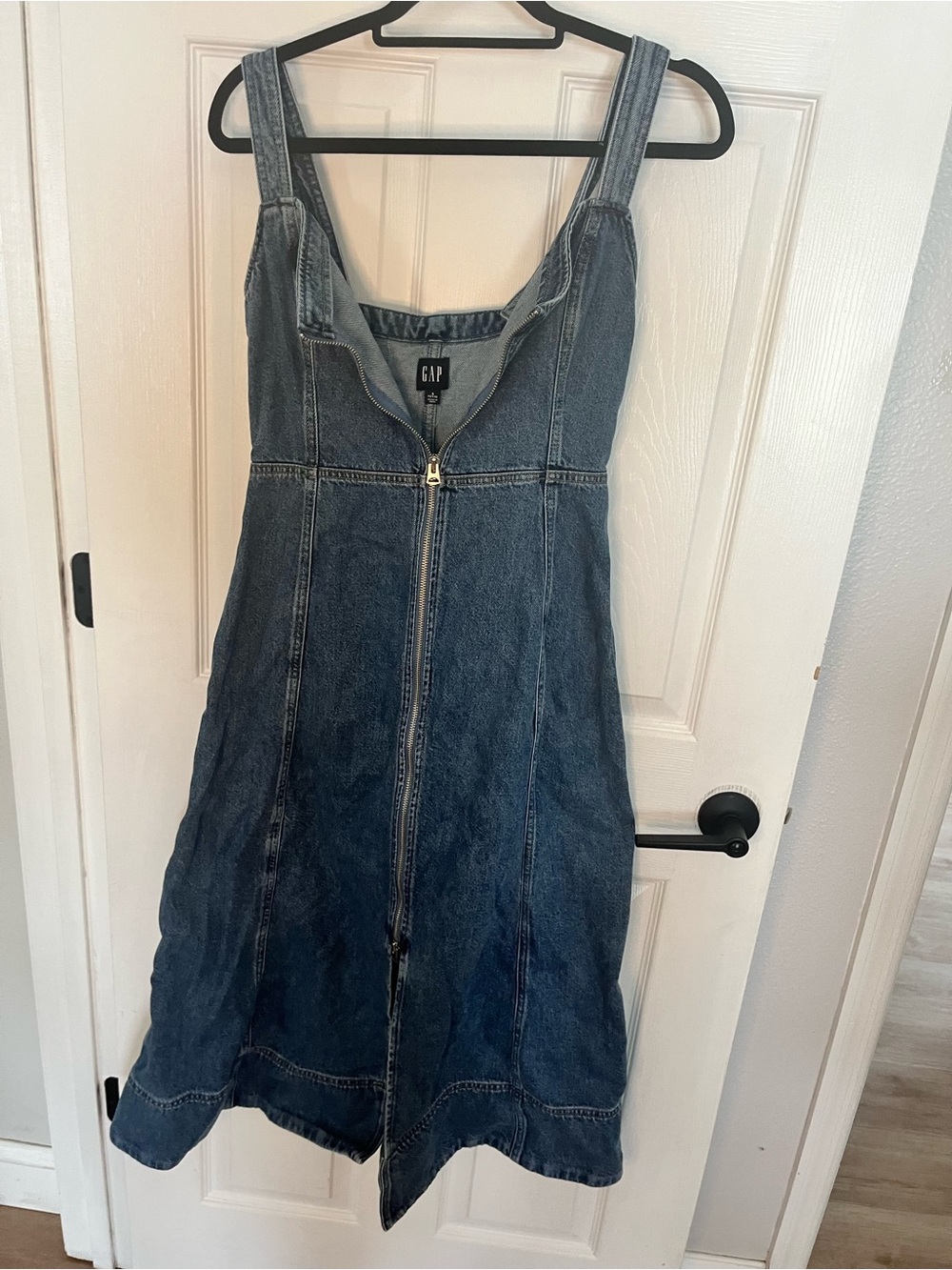 Y2K GAP Blue Denim Zip-Front Sundress